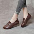 Women's Retro Leather Soft Sole Shoes